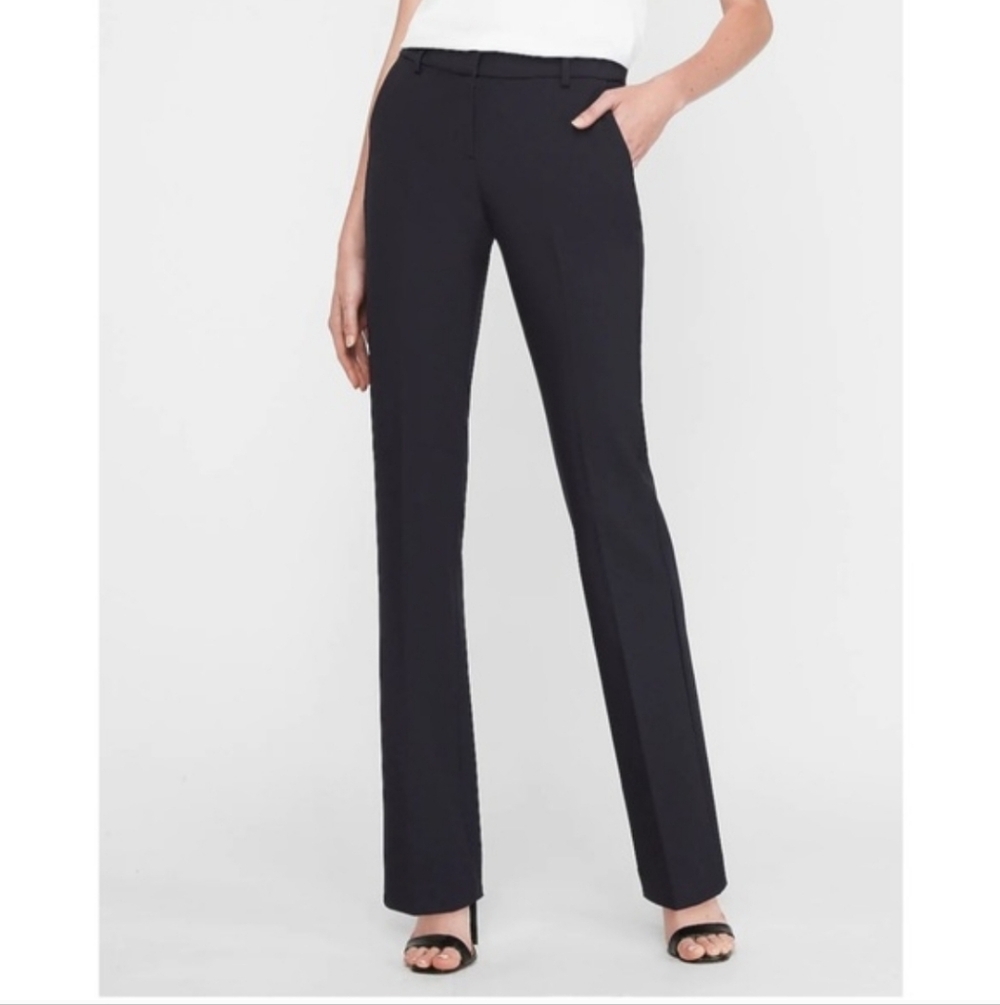 Express Columnist Boot Women's Navy High Rise Trousers